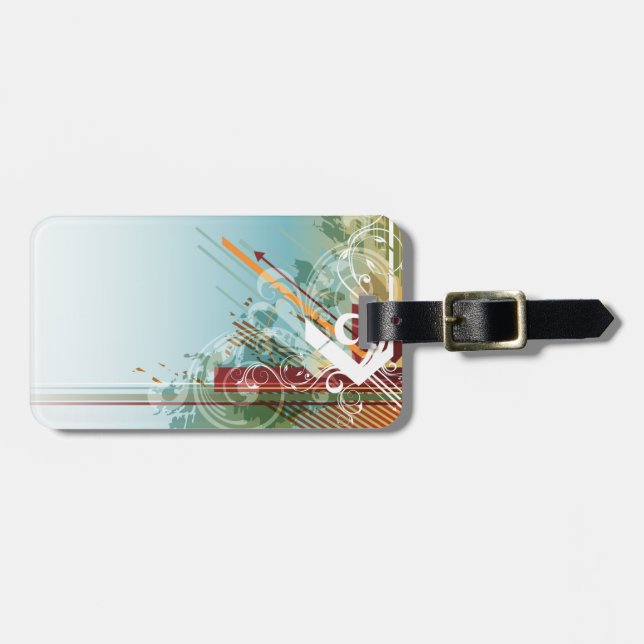 Abstract Art 28 Luggage Tags Options (Front Horizontal)