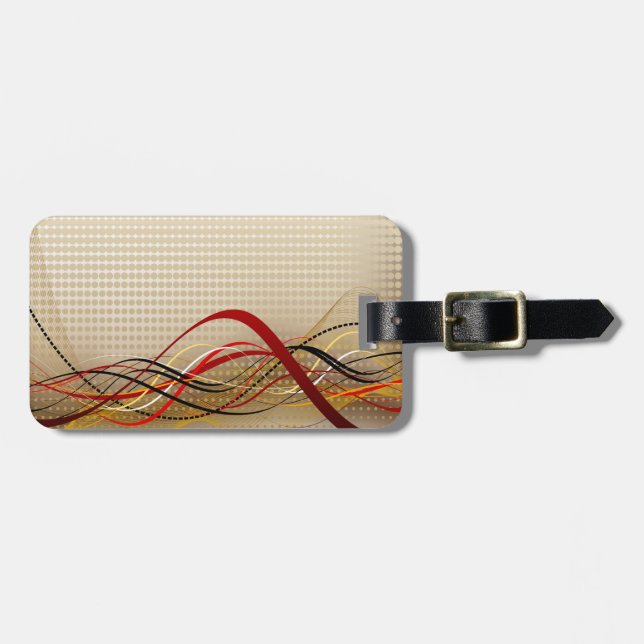 Abstract Art 33 Luggage Tags Options (Front Horizontal)