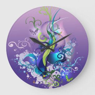 Abstract Art 35 Clock