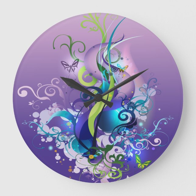 Abstract Art 35 Clock (Front)