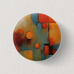 Abstract art 3 cm round badge