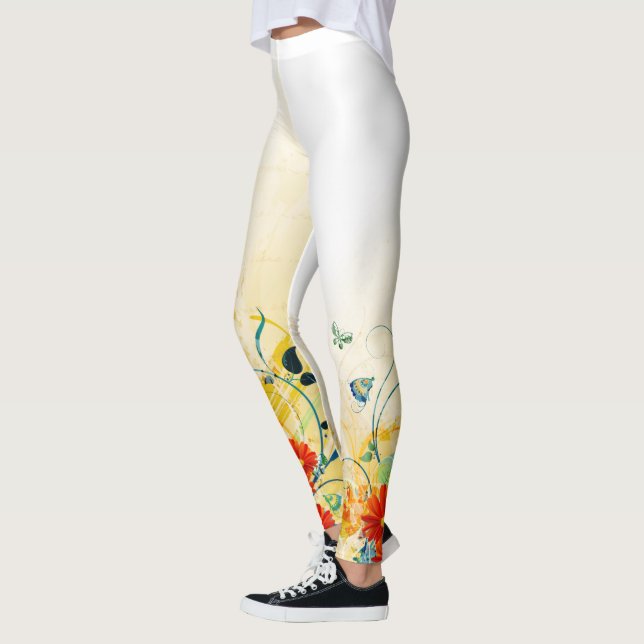 Abstract Art 40 Leggings (Left)