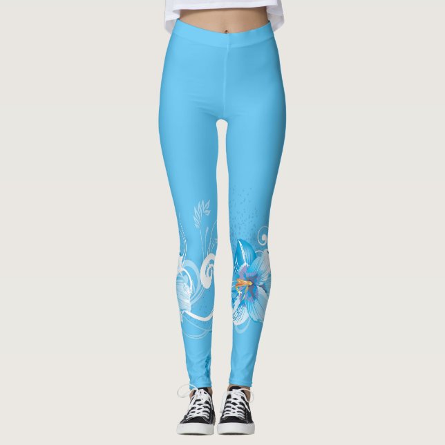 Abstract Art 44B1 Leggings (Front)