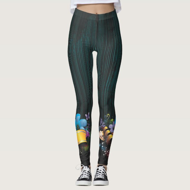 Abstract Art 52 Leggings (Front)