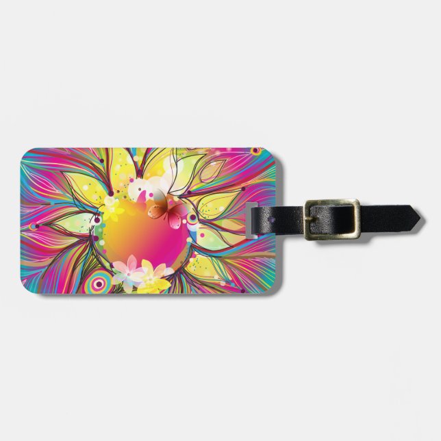 Abstract Art 60 Luggage Tag (Front Horizontal)
