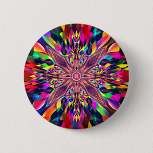 Abstract art 6 cm round badge