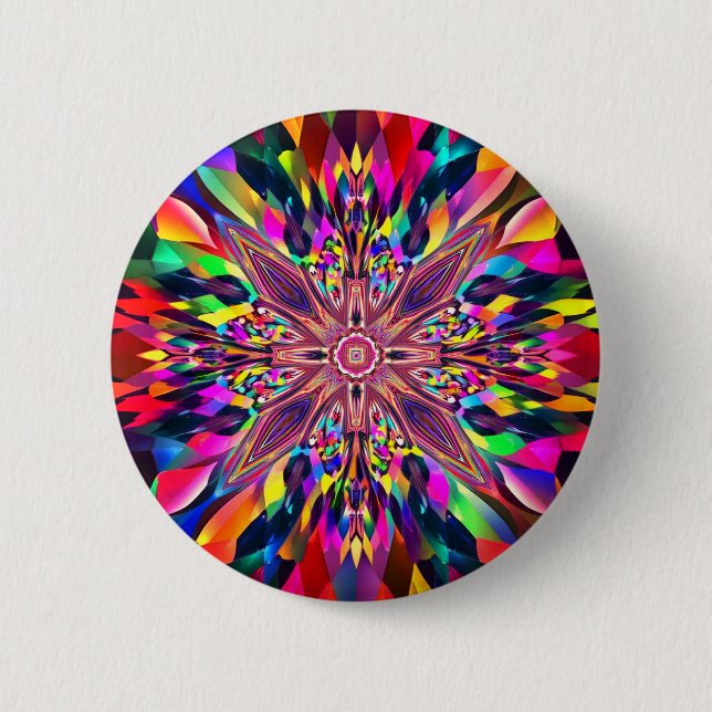 Abstract art 6 cm round badge (Front)