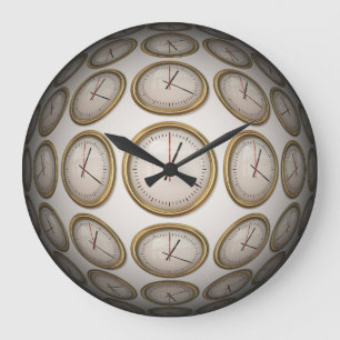 Abstract Art 89 Wall Clocks & Numeral Options