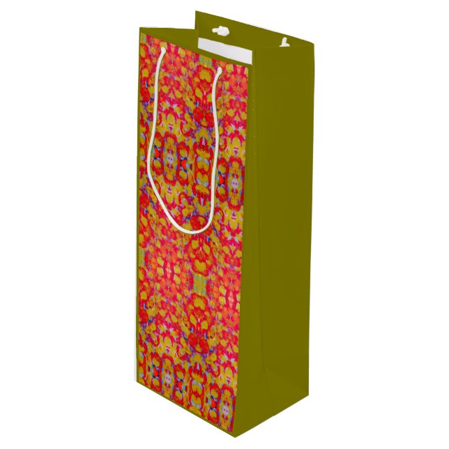 Abstract Art 8 Wine Gift Bag (Front Angled)