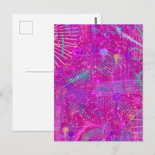 Abstract Art: A Real Personality  Postcard (Front/Back)