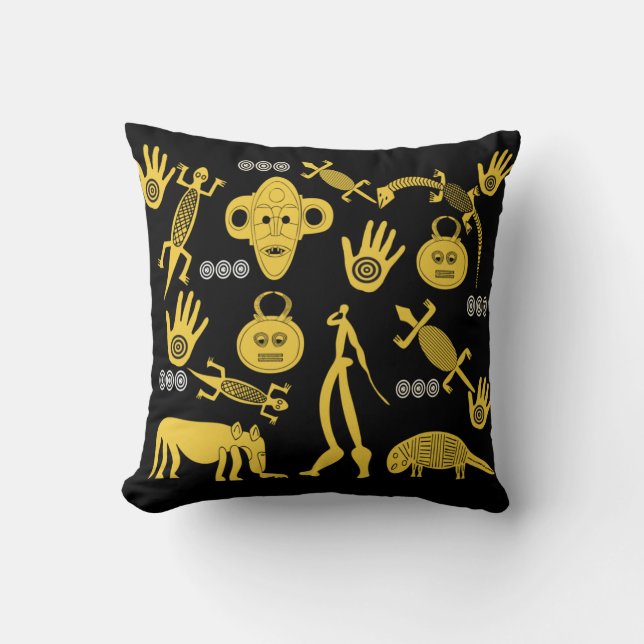 Abstract art African Cushion (Front)