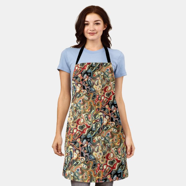 Abstract Art Apron (Worn)