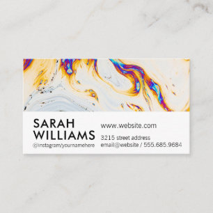 Abstract Art Artista Business Card