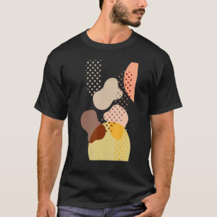 Abstract Art Artistic Minimalist Modern Shapes Col T-Shirt