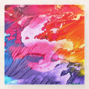 Abstract Art Background-47567 Glass Coaster