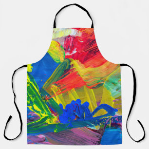 Abstract art background. Hand-painted background.  Apron