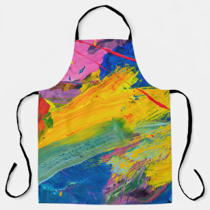 Abstract art background. Hand-painted background. Apron