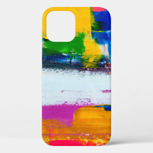 Abstract art background. Modern art. Multicolored  iPhone 12 Case