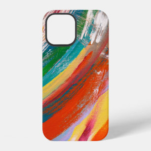 Abstract art background oil paint brush strokes. o iPhone 12 case