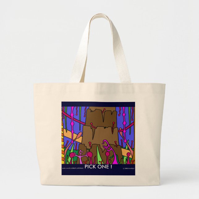 Abstract Art Bag. Large Tote Bag (Front)