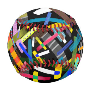 Abstract art baseball ball unique