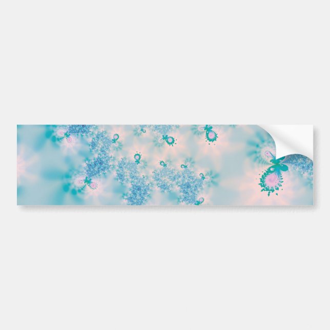 Abstract Art Blue Meditation Bumper Sticker (Front)