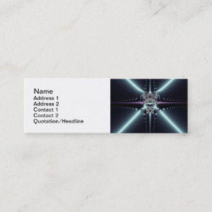 Abstract Art Blue Star Mini Business Card
