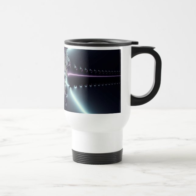 Abstract Art Blue Star Travel Mug (Right)