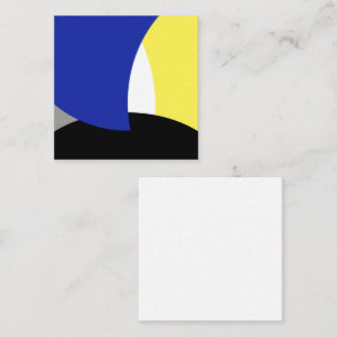 Abstract Art Blue Yellow Enclosure Card