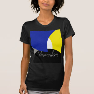 Abstract Art Blue Yellow T-Shirt