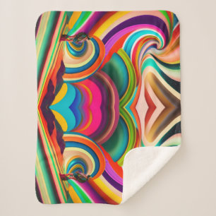 Abstract art Bonnaroo Sherpa Blanket