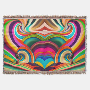Abstract art Bonnaroo Throw Blanket