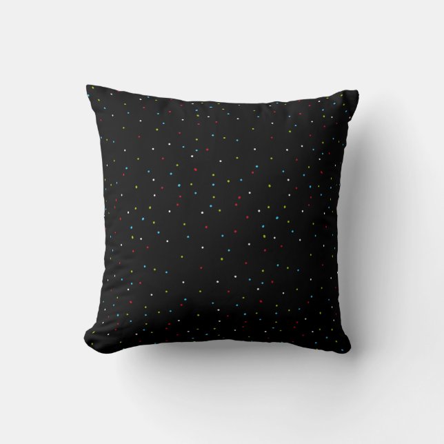 Abstract Art Bright Colours Spots Cushion (Front)
