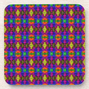 Abstract Art Bright Pattern Coaster