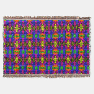 Abstract Art Bright Pattern Throw Blanket