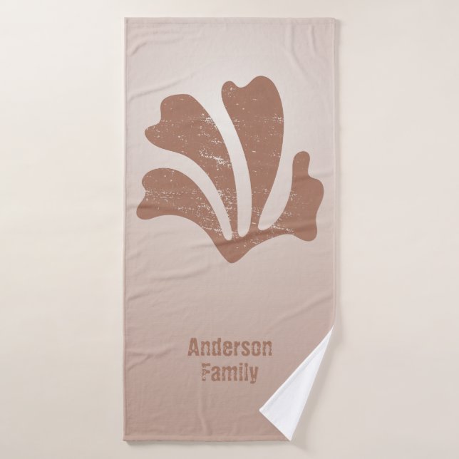 Abstract Art Brown Algae, Kelp Bath Towel Set (Bath Towel)
