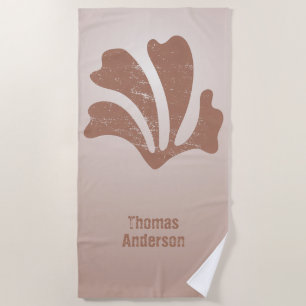 Abstract Art Brown Algae, Kelp Beach Towel