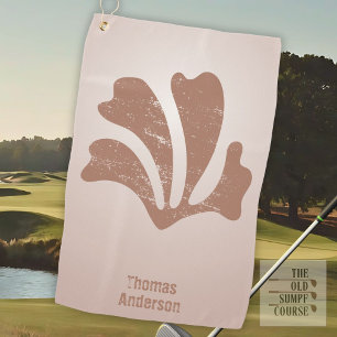Abstract Art Brown Algae, Kelp Golf Towel