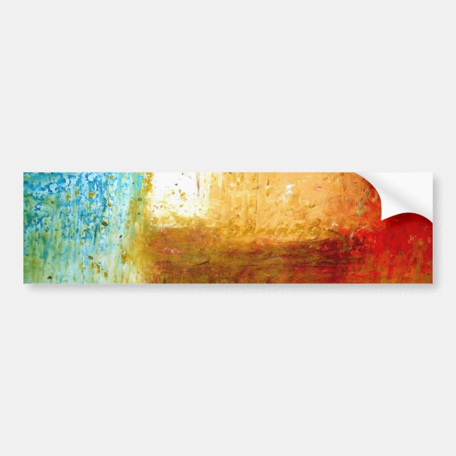 Abstract Art Bumper Sticker (Front)