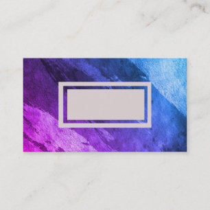 abstract art business card purple and blue