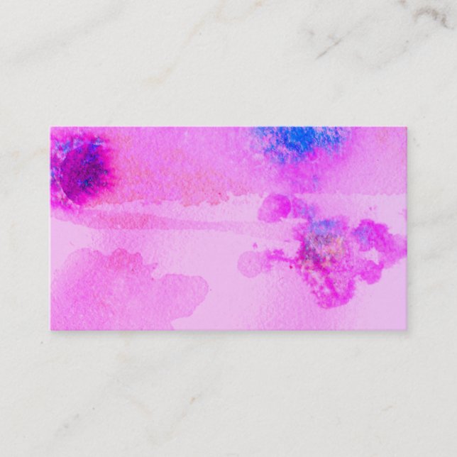 abstract art business card purple and blue (Front)