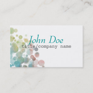 abstract art business card template double sided
