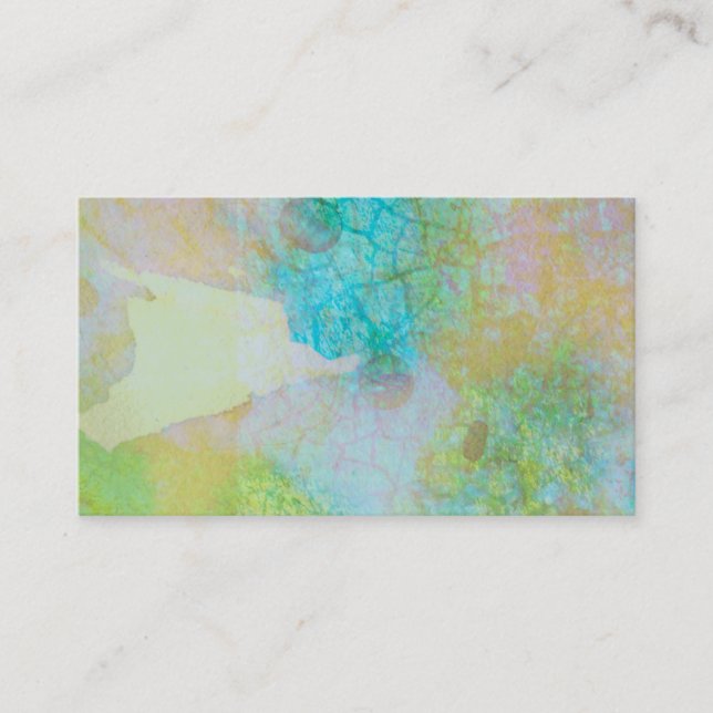 abstract art business card template double sided (Front)