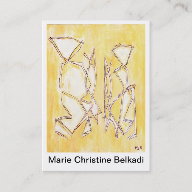 Abstract Art Business Cards - Small Thank You Note (Front)