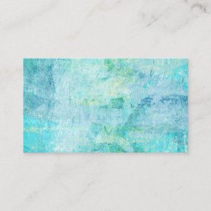 Abstract Art Business Cards Turquoise Aqua Blue