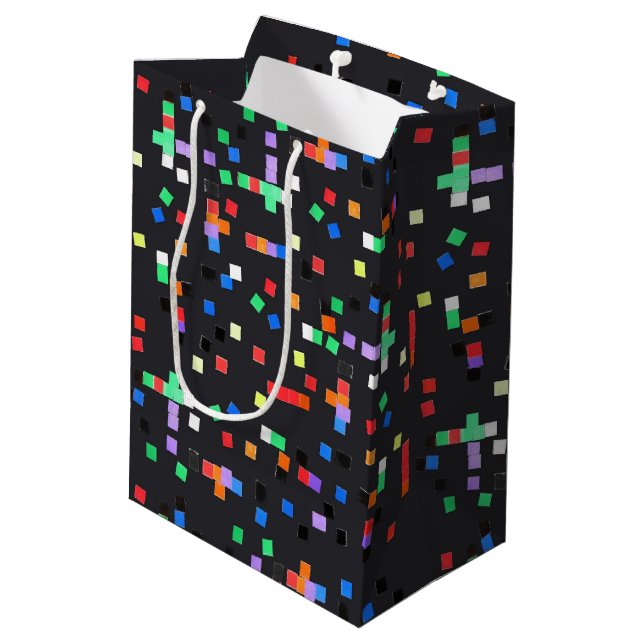 Abstract Art by Kids Medium Gift Bag (Back Angled)