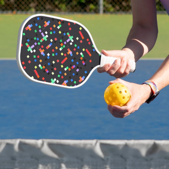 Abstract "Art by Kids" Pickleball Paddle (Insitu)