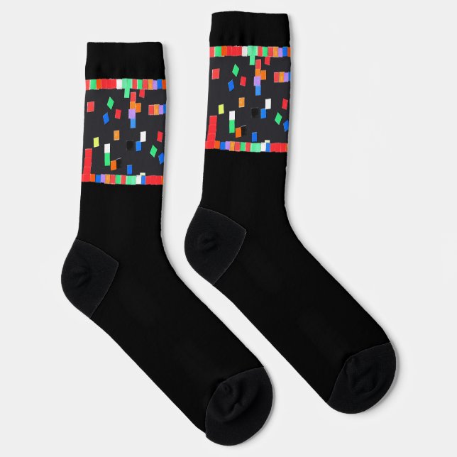 Abstract Art by Kids Socks (Right)
