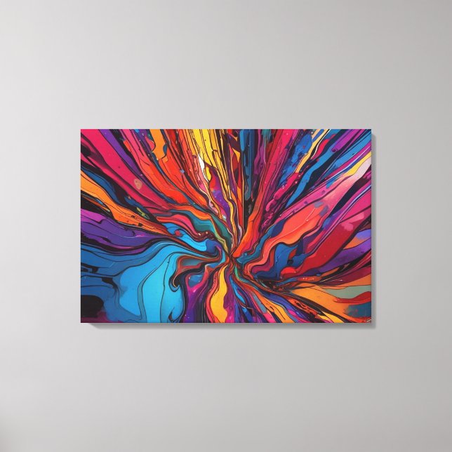 Abstract art canvas print (Front)