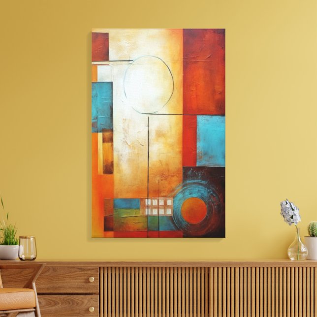 Abstract art canvas print (Insitu(LivingRoom))
